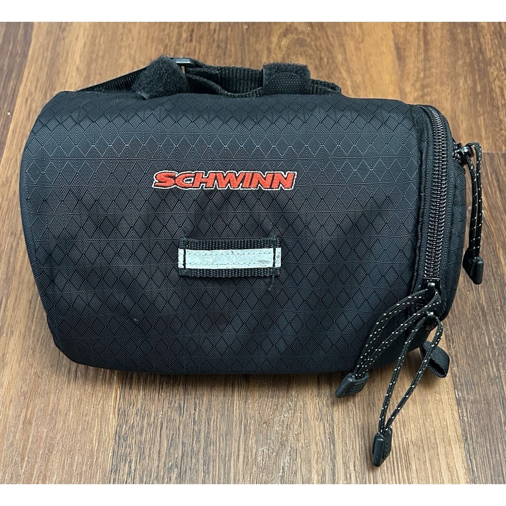 Vintage Schwinn Bike Bag, Storage, Easy to‎ Attach, Hold Medium Black